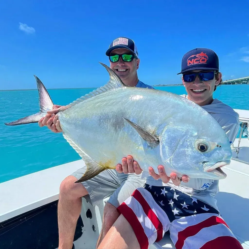 Captain Cory Nelson with a Permit