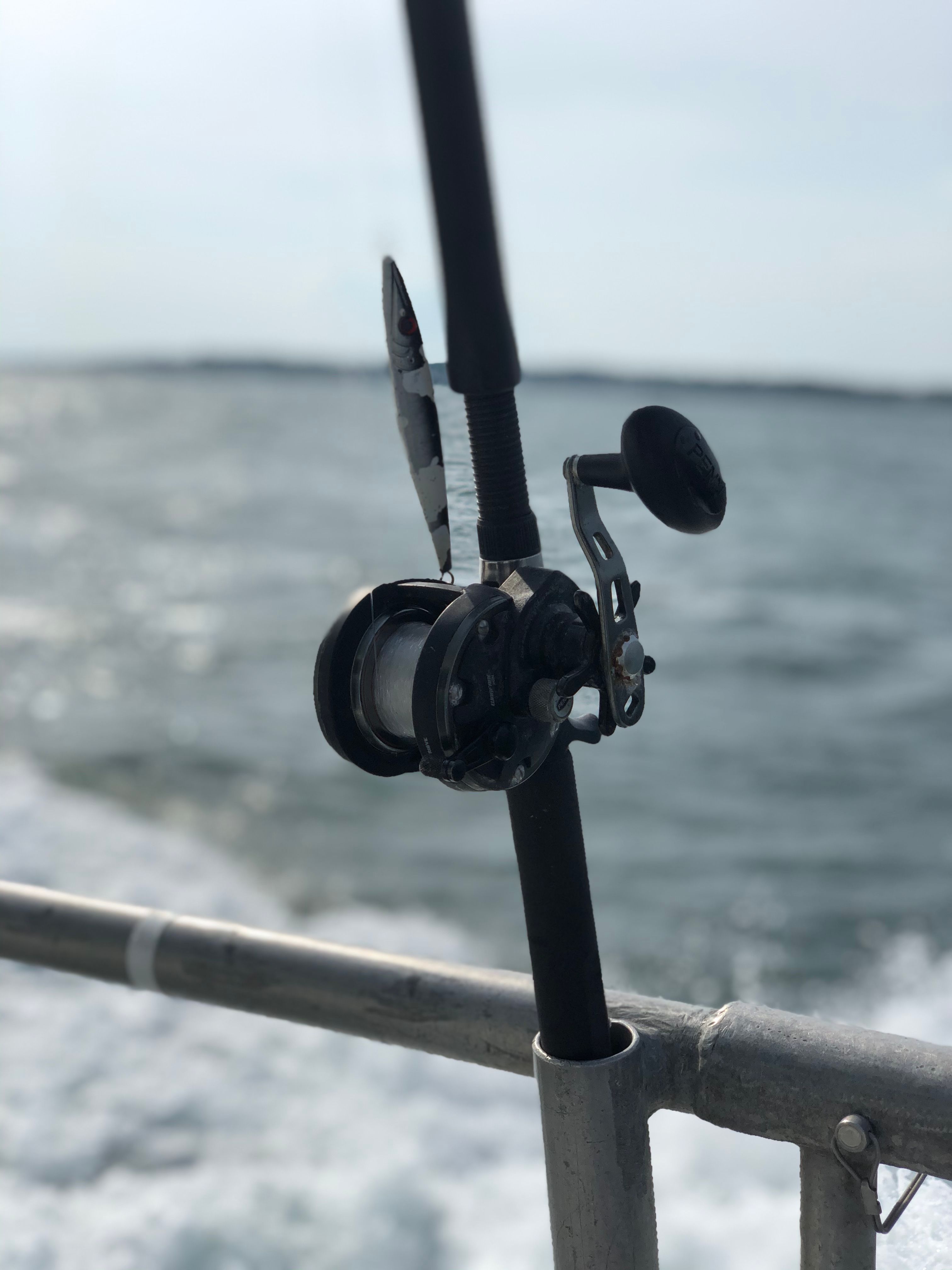 Close-up image of fishing rod