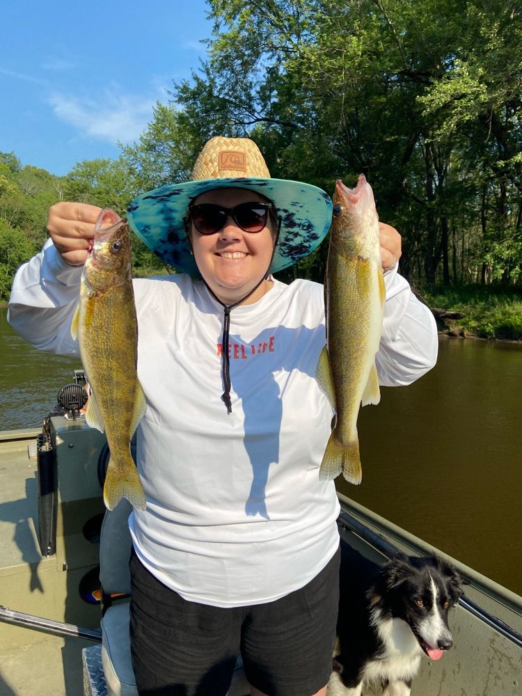 Guide Matt Brejcha with a Walleye