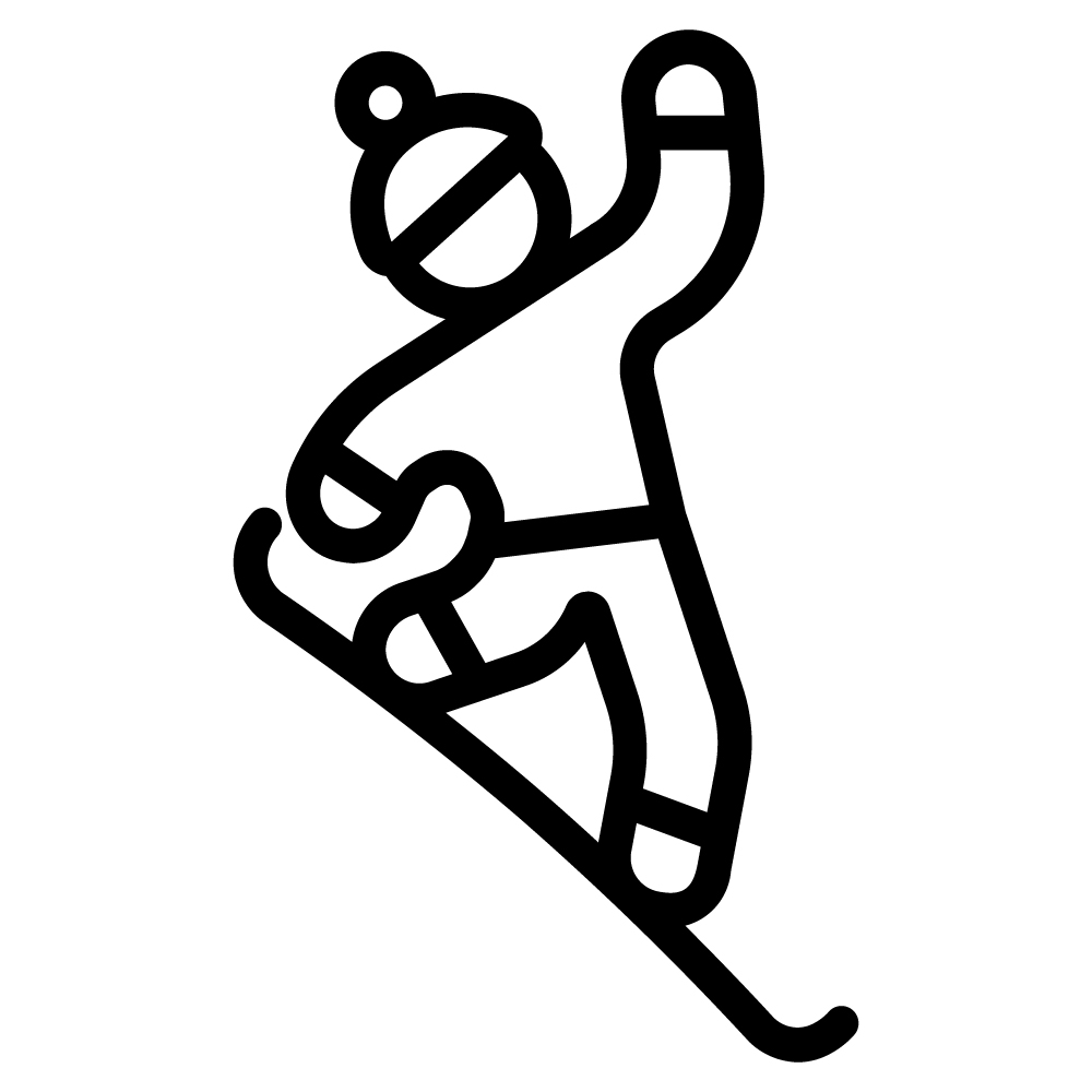 Ski Snowboarding Jumping